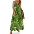 thumbnail image 1 of Vestido sin mangas negro con diseño divertido de margaritas y tacos de playa de México, vestidos de fiesta para mujer, vestidos para ocasiones especiales, 1 of 7