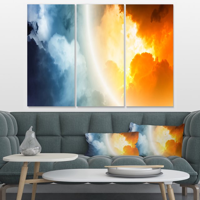 Space Sunset - Spacescape Canvas Art Print