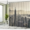 thumbnail image 5 of Ambesonne United States Shower Curtain, NYC Winter Time, 69"Wx75"L, Beige Grey, 5 of 5