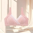thumbnail image 4 of Nmnitkp Nursing Bras Antibacterial Fabric,Pregnant Women Do Not Sag During Pregnancy Breastfeeding Bra With Breast Pads Postpartum Nursing Bras for Breastfeeding Orange,90, 4 of 4