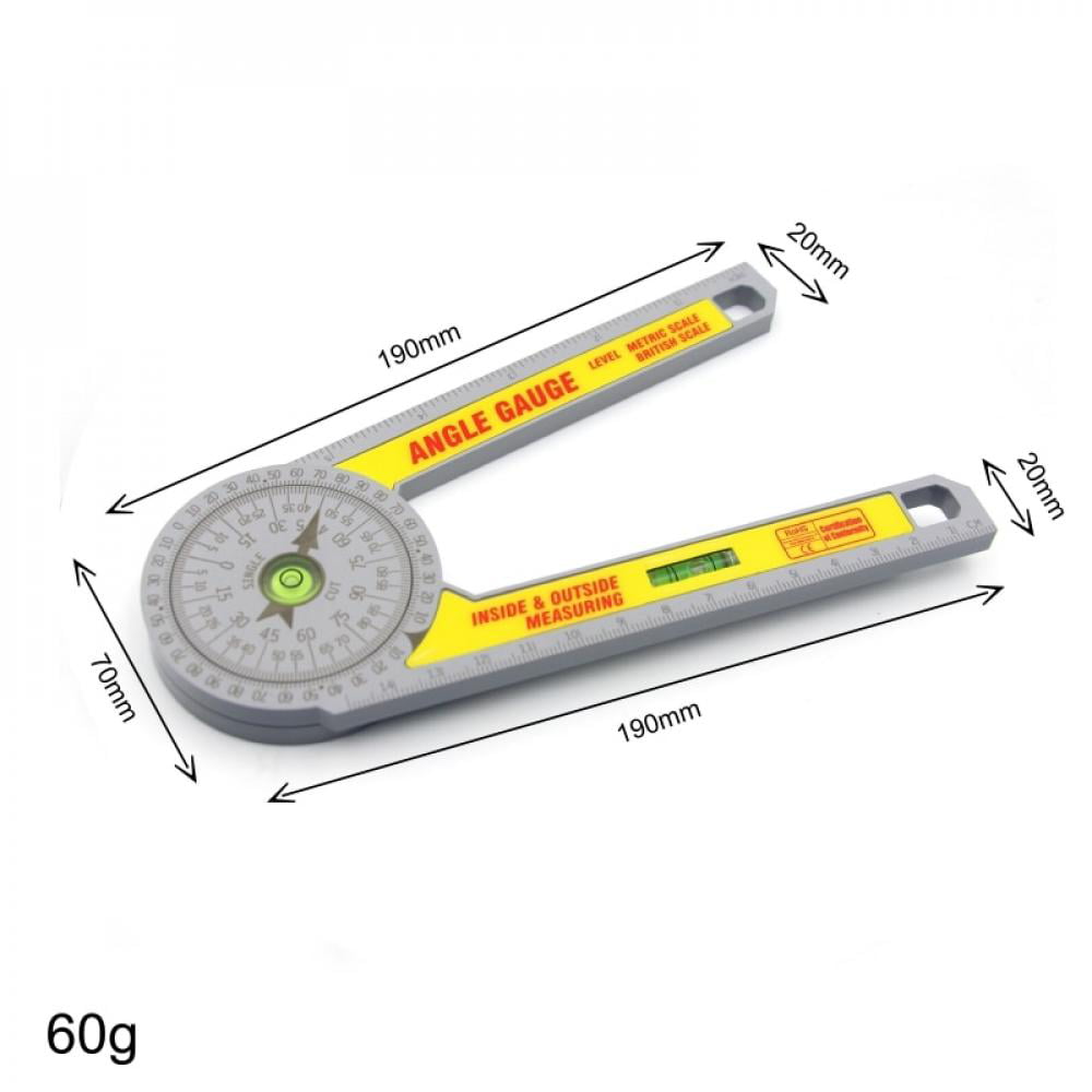 100mm Protractor Goniometer Angle Finder School Office Carpentry Arm Ruler Gauge 