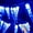 Blue, variant on Icicle Lights Outdoor,USB Powered 5M/50LED USB Connection & Wireless Remote Control, Crystal Acrylic Fairy Lighting Curtain, for Christmas Winter Holiday Garden Party Decoration