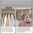 thumbnail image 3 of 2 Pack over Door Drying Rack, Foldable over Door Hanger for Living Room, Bedroom, Bathroom - Portable & Versatile Black, 3 of 7