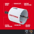 thumbnail image 3 of Sierra perforadora bimetálica Saw Blade CRAFTSMAN con eje CMAH12A (x2), 3 of 8