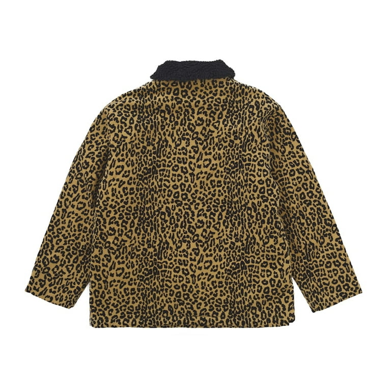 Supreme Men's Kindermann Uncut Corduroy Car Coat Leopard, from