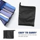 thumbnail image 3 of Bolsa organizadora impermeable para impermeable, ropa de gimnasio, trajes de baño, bolsa con cordón, bolsas de lavandería de tela Oxford con cremallera para viajes y actividades al aire libre, 3 of 5