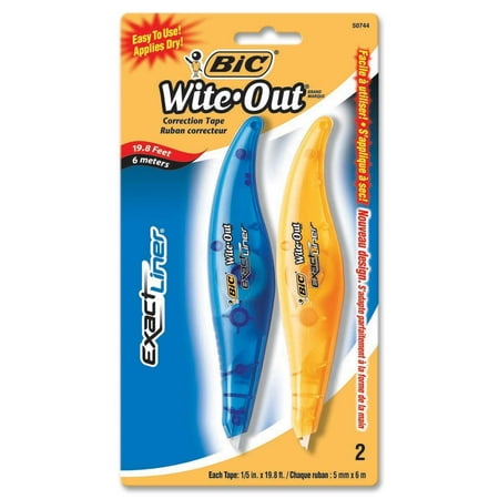 UPC 070330507449 product image for BIC Wite-Out Brand Exact Liner Correction Tape  White  2 Count | upcitemdb.com
