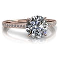thumbnail image 1 of 2.40 Ct Brilliant Round Cut Diamond Bridal Rings Solid 18K Rose Gold, 1 of 1