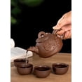 thumbnail image 4 of Handmade Dragon Teapot With Filter Tea Infuser Strainer Teacup Kettle Authentic Yixing Purple Clay Tea Sets Household Teaware, 4 of 7