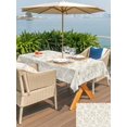 thumbnail image 5 of Outdoor Tablecloth with Umbrella Hole for Patio/Picnic/Party/Camping, Farmhouse Flowers Waterproof Table Cloth Rectangle Table Cover Washable, Green Botanical Floral Patterned (60"x 102"), 5 of 8