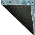 thumbnail image 3 of Addison Rugs Mayfield Washable Contemporary Abstract Shoreline Round Rug, 8' x 8', 3 of 5