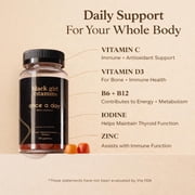 Black Girl Vitamins Once a Day - Womens Multivitamin Gummy - Vitamin A, B, C, E and Zinc. Multivitamin for Women, Immune Support. Vegan, Gluten-Free. Made in The USA (30 Day Supply, Strawberry)
