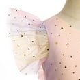 thumbnail image 5 of IBTOM CASTLE Kids Girls Princess Tulle Tutu Dress Flutter Sleeve Star Glitters Rainbow Birthday Party Pageant Summer Dresses 5-6 Years Rainbow Pink, 5 of 8