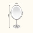 thumbnail image 3 of Conair LED Vanity Mirror, Double-Sided 1x/7x Magnification, Satin Nickel, 3 of 8