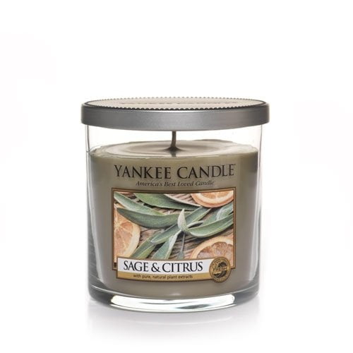 Yankee Candle Sage & Citrus Small Single Wick Tumbler Candle, Fresh Scent