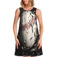 thumbnail image 1 of Xecao Robe d'Été pour Femmes, Robe de Plage Décontractée Sans Manches avec Poches, 1 of 7