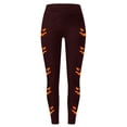 thumbnail image 4 of DHFJKG High Waisted Leggings For Women Halloween Pumpkin Face Print Stretchy Tights Athletic Workout, 4 of 4