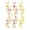C, variant on RUIPIN Metal Temporary Tattoo Stickers Face Gold Temporary Transfer Tattoo Stickers for Ladies Girls Masquerade Party