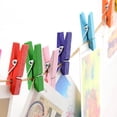 thumbnail image 3 of Mini Pegs 2.5cm Mixed Colour Wooden Paper Decoration Craft 100pcs, 3 of 6
