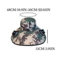 thumbnail image 2 of Unisex Adult Outdoor Sun Hat with Dual Solar Powered Fans Wide Brimmed Camouflage Fisherman Cap for Men Women USB Charging Breathable Hiking Fishing Beach Headwear, 2 of 6