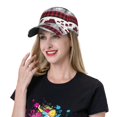 thumbnail image 2 of Baseball Cap, Buffalo Plaid Forest Trucker Hats Women Dad Hat for Workouts - Baseball hat Adjustable Size, 2 of 7