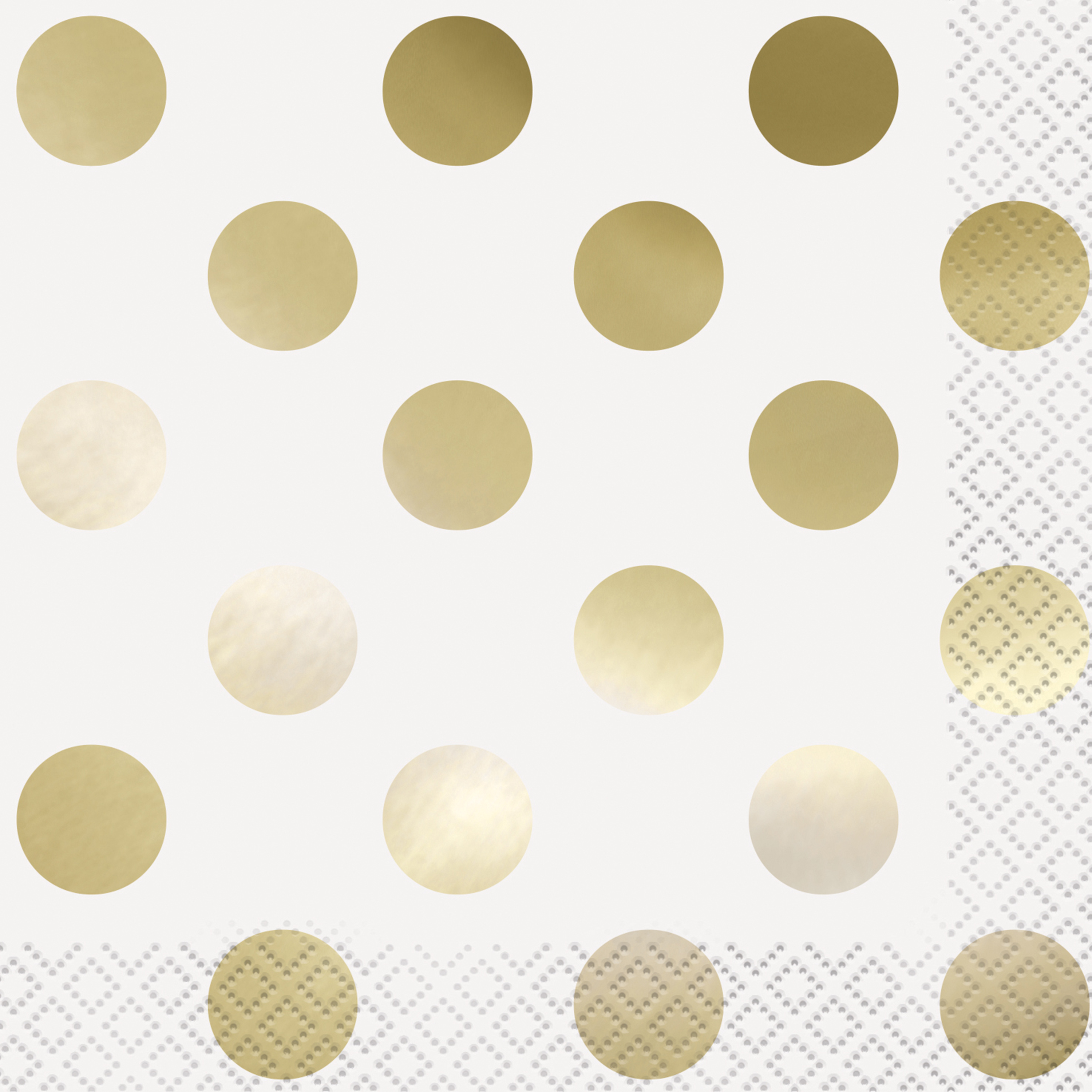 Foil Gold Polka Dot Party Lunch Napkins 16ct Walmart Com Walmart Com