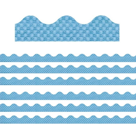 UPC: 0194629112050 | Eureka EU-845646-6 2.25 x 37 in. Pointelle Deco Trim  Blue – Pack of 6