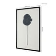 thumbnail image 4 of SAFAVIEH Shadow Of A Dandelion 18 in. x 24 in. Framed Wall Art, Black/Antique Ivory, 4 of 7