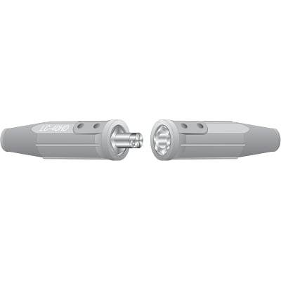 Cable Connector, Single Oval Point Screw Connection, Male/Female, 1/0 To 2/0 Awg Cap, Black | Bundle of 2 Each