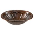 thumbnail image 2 of Premier Copper Products BSP3-LO19RSBDB Oval Sunburst Self Rimming Sink with Vessel Faucet, 2 of 4
