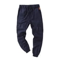 thumbnail image 3 of FOCUSNORM Pantalon Cargo Homme Couleur Unie, Coupe Ample Taille à Cordon, 3 of 9
