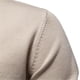 thumbnail image 4 of AIOPESON Suéteres de algodón liso con cuello en V para hombre, suéteres de punto informales de manga larga para uso social para hombres, 4 of 5