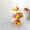 thumbnail image 3 of Cesta de ambre encimera de cocina frutero soporte de exhibición Sunnimix diseño de 3 niveles de alambre, 3 of 8