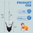 thumbnail image 2 of G TALECO GEAR Baby Jumper Doorway with Hook for Infant & Toddlers, Adjustable Strap for Baby Bouncers Indoor/Outdoor with Soft Rug, 6+ Months, Black, 2 of 7