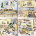 thumbnail image 1 of Great Art Now Sunshine Inside by Melissa Wang 4 Piece Canvas Art Set Each 14"W x 14"H, 1 of 5