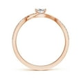 thumbnail image 2 of ANGARA Natural Diamond Infinity Swirl Promise Ring in 14K Rose Gold for Women (Size-3.5mm| Color-I-J| Clarity-I1-I2) | April Birthstone, Anniversary, Jewelry Gift for Women | Natural Diamond Ring, 2 of 10