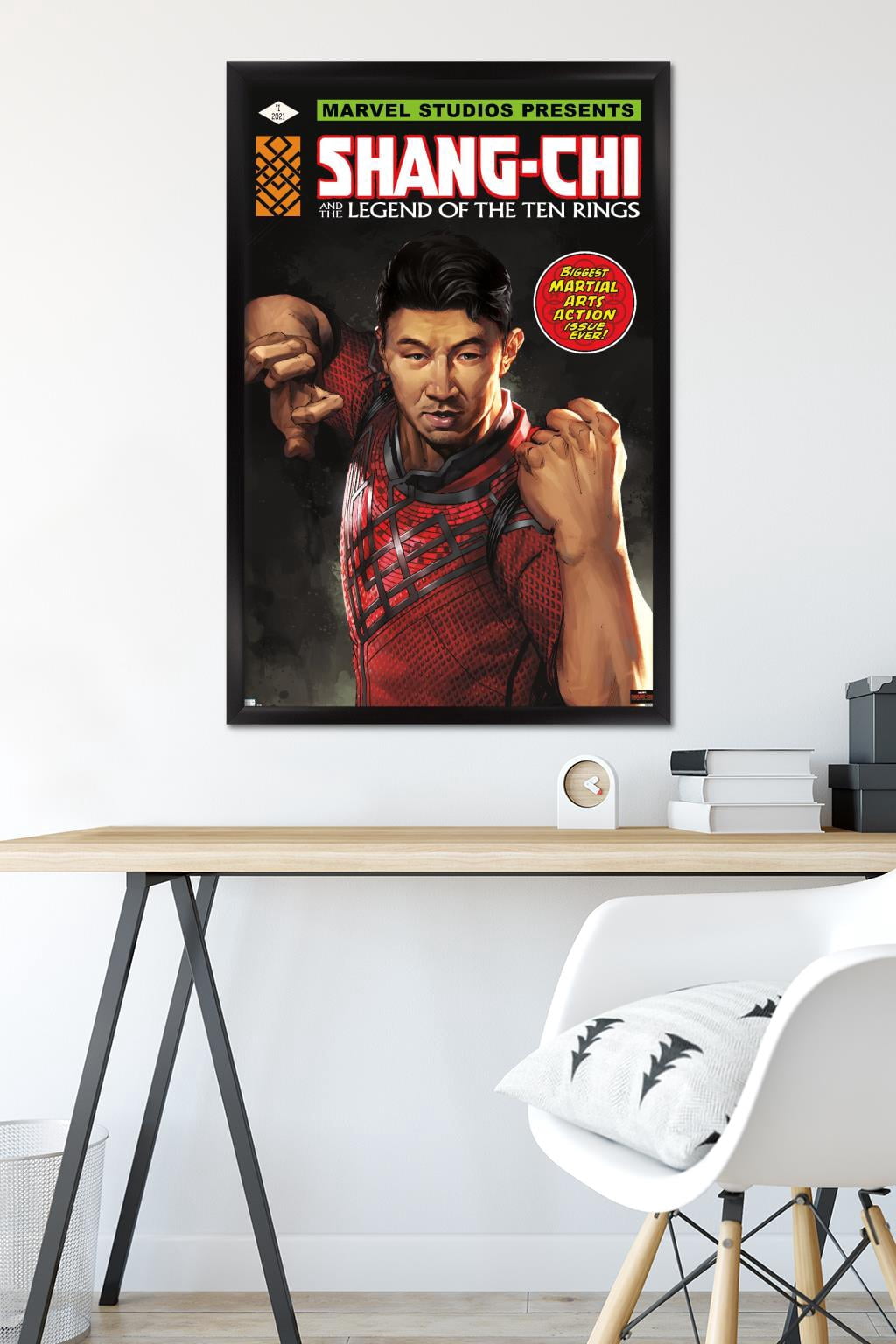 Marvel Shang-Chi and the Legend of the Ten Rings - Action Issue Wall Poster, 22.375" x 34", Framed