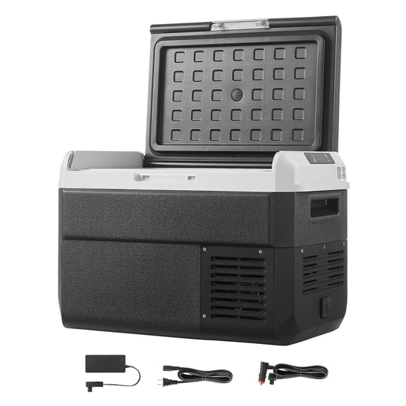 12V 26.4QT Car Refrigerator Freezer Portable Electric Cooler with Adjustable Temperature for Camping Travel RV