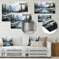 thumbnail image 4 of Designart "Canada Misty Mountain IV" Winter Landscape Metal Wall Art, 4 of 5