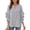 49# Gray, variant on Womens Summer 3/4 Length Sleeve Bell Sleeve Flared Tunic Tops Plus Size V-Neck Blouses for Women Dressy Casual Gray 2XL