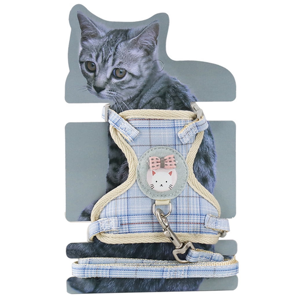 Cat Harness Adjustable Breathable Kitten Harness Dog Vest Harness with