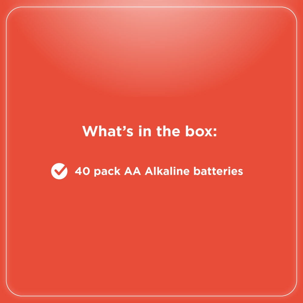 RadioShack 40 Pack Alkaline Batteries AA