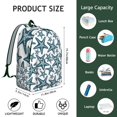 thumbnail image 2 of Starfish Beach Seashells Travel Backpack – Durable Oxford Material Pattern Backpack with Large Capacity, Anti-theft Features, Comfortable Carrying for Students, Travelers, and Outdoor Activities, 2 of 5