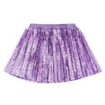 thumbnail image 2 of Tulle Skirt for Girls Layers Purple Tutu Sequin Skirt Elastic Waist Ballet Dance Dress Princess Tutu Birthday Party Dresses 13-14 Years, 2 of 7