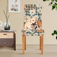 thumbnail image 4 of Yayeee 2 Pack Dining Chair Covers Stretch Parson Chairs Slipcovers Seat Protector, Sunny Blooms, 4 of 6