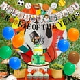 thumbnail image 5 of Sports 1st Birthday Decorations Rookie of the Year Banner Cake Topper All Star Monthly Photo Banner Garland Balloons for Boys First Birthday Party Supplies, 5 of 6