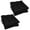 Black, variant on 16-inch Solid Twill Square Tufted Chair Cushions (Set of 4) - Black