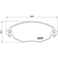 thumbnail image 2 of BALATAS BAJOS METALES X-TYPE 2002 al 2005 JAGUAR 3.0L V6 Delanteras BREMBO ., 2 of 5
