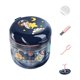 thumbnail image 1 of Caja de ortodoncia Durable Protector bucal Tirantes Organizador para dentadura postiza nocturna azul redondo Salvador Estuche para retenedores de ortodoncia, 1 of 6
