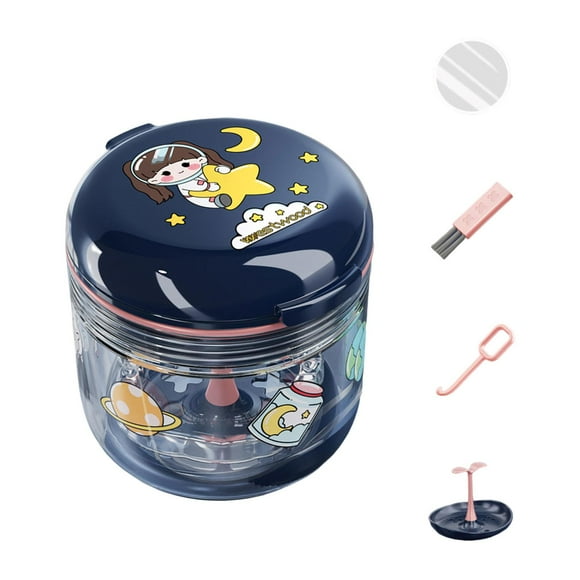 Caja de ortodoncia contenedor de almacenamiento de dientes caja de retención para protector bucal azul redondo Yuyangstore Estuche para retenedores de ortodoncia